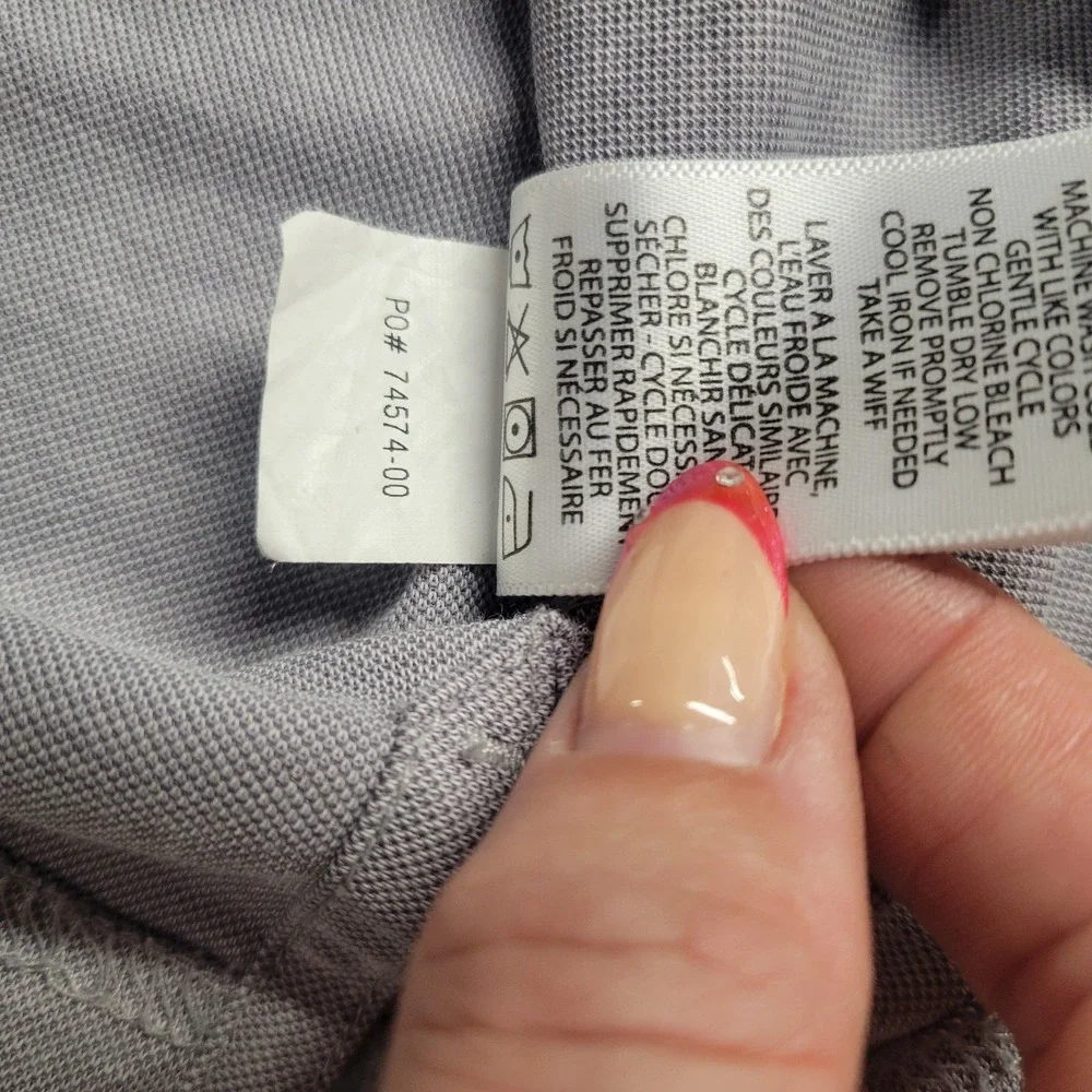 Travis Matthew Mens XL Grey Pima Cotton Blend Short Sleeve Golf Polo Shirt - Picture 7 of 10
